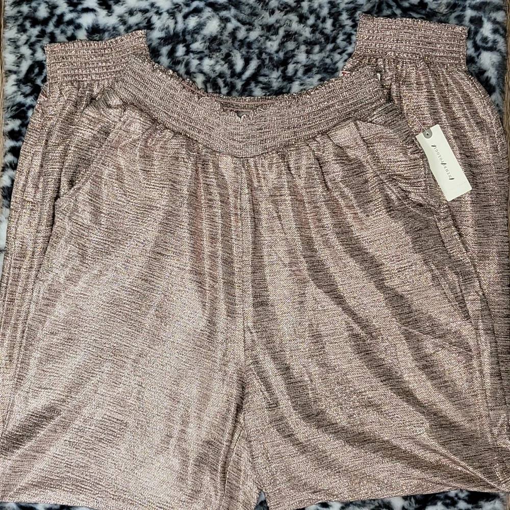 GILLIAN SHIMMER JOGGERS BY SATURDAY/SUNDAY ANTHROPOLOGIE PINK/ROSE SIZE XS NWT - Picture 5 of 16